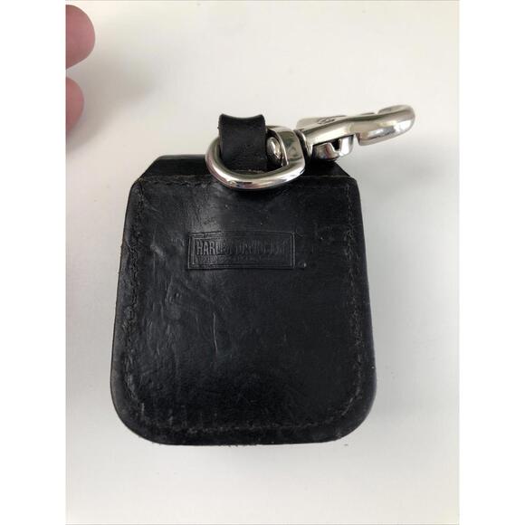 Harley-Davidson Black Leather Zippo Lighter Holder With Clasp And Zippo P9 - Picture 5 of 5